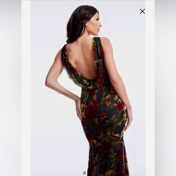 Dress the Population Cherilyn Velvet Mermaid Gown - Picture 7 of 13